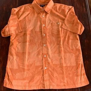 Mens Aloha shirt Orange. Croft and Barrow